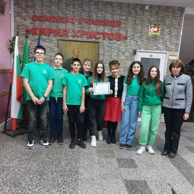 Ученици от ОУ Кирил Христов спечелиха две първи награди за проекти в националния конкурс Посланици на здравето 7
