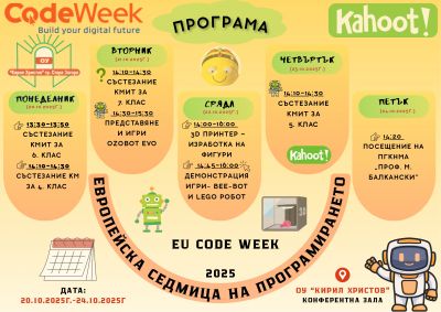 Европейската седмица на програмирането - програма 1